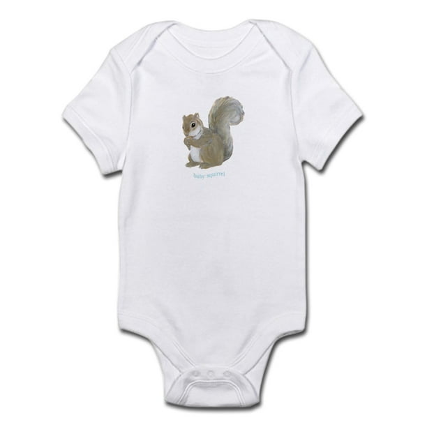 Infants Boys & Girls Squirrel Short Sleeve Bodysuit Baby Onesie for 0-24 Months Black Infants Boys & Girls Squirrel Short Sleeve Bodysuit Baby Onesie for 0-24 Months Black